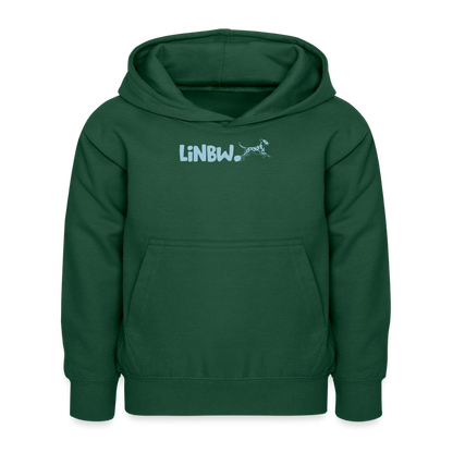 LiNBW. Kinder Hoodie Life is not just black and white - Flaschengrün