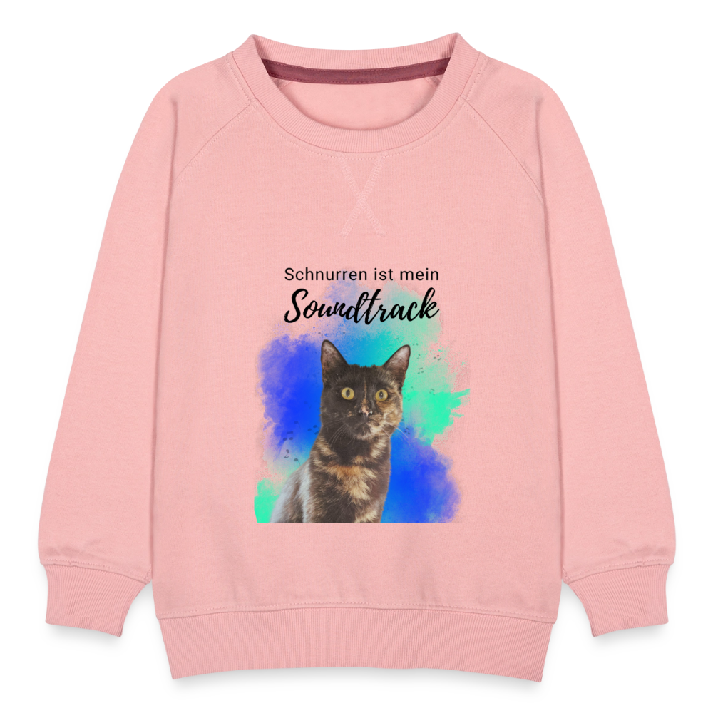 LiNBW. Kinder Pullover Schnurren ist mein Soundtrack - Kristallrosa