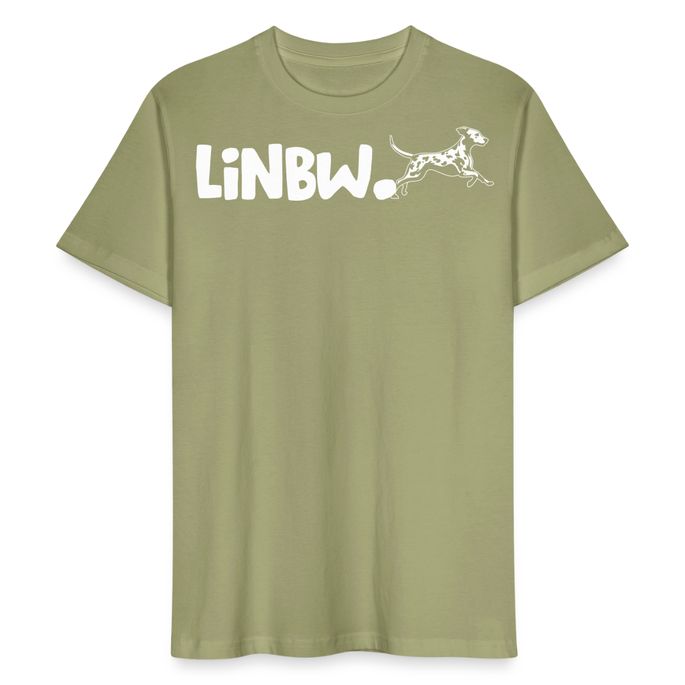 LiNBW. Männer T-Shirt Life is not just black and white - Nebelgrün