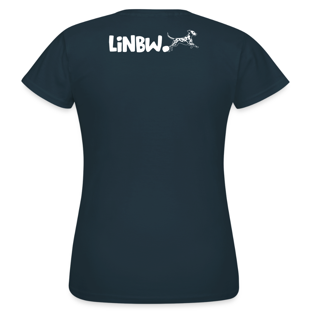 LiNBW. Frauen T-Shirt Life is not just black and white - Navy