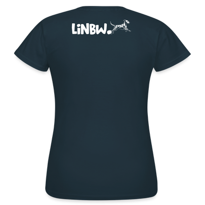LiNBW. Frauen T-Shirt Life is not just black and white - Navy