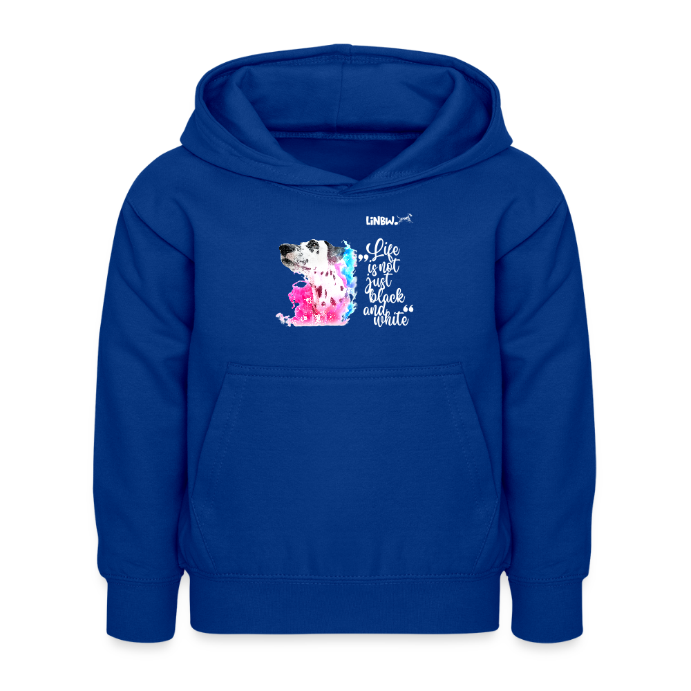 LiNBW. Kinder Hoodie Dalmatiner Life is not just black and white - Royalblau