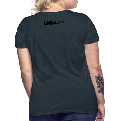 LiNBW. Frauen T-Shirt Dalmatiner Life is not just black and white - Navy