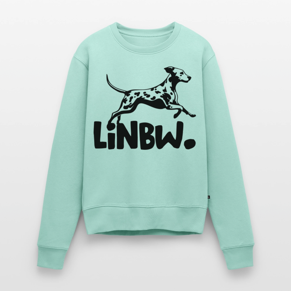 Damen Pullover „LINBW Logo“ – Dalmatiner Design – schwarzer Print 🐾🖤 - Mint 