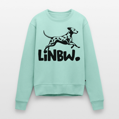 Damen Pullover „LINBW Logo“ – Dalmatiner Design – schwarzer Print 🐾🖤 - Mint 
