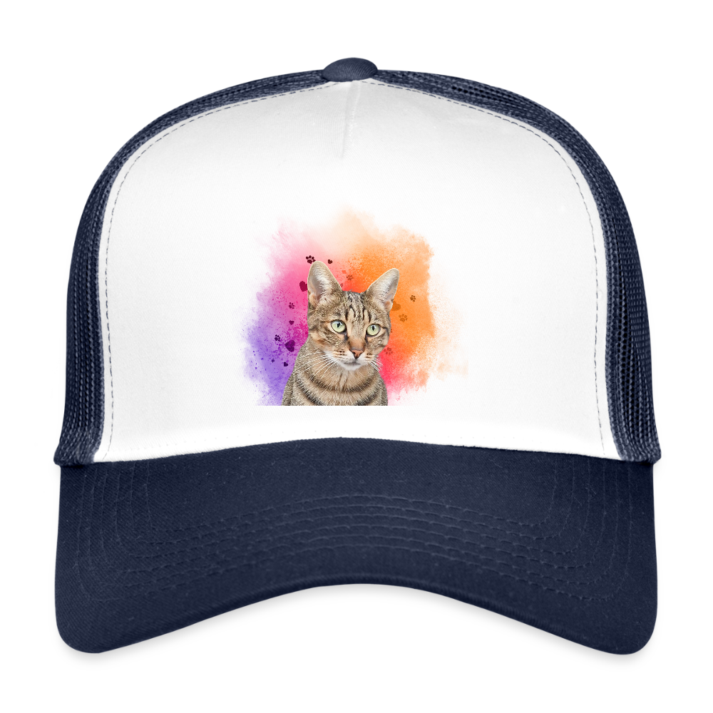 LiNBW. Cap Katze Pedro - Weiß/Navy