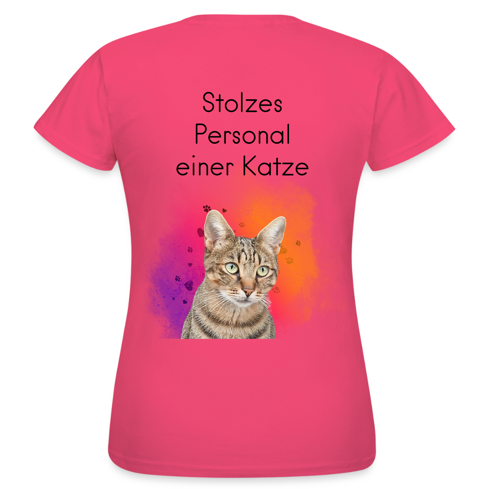 LiNBW. Frauen T-Shirt Stolzes Personal einer Katze - Azalea