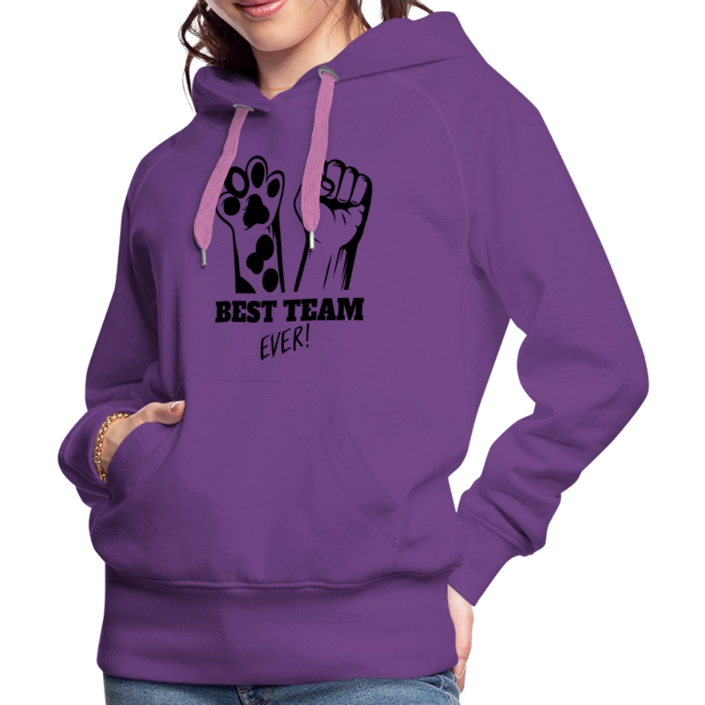 LiNBW.  Frauen Hoodie Best Team Ever - Purple