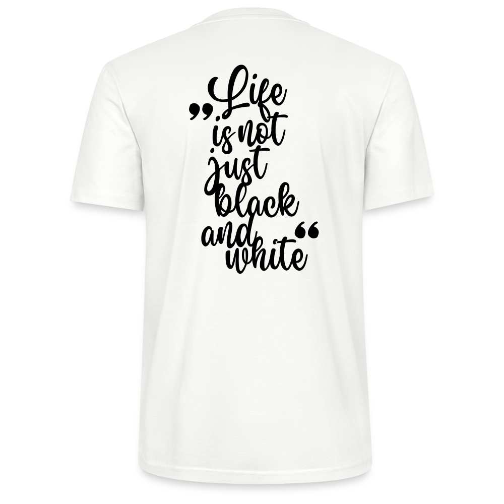 LiNBW. Männer T-Shirt Life is not just black and white - Weiß
