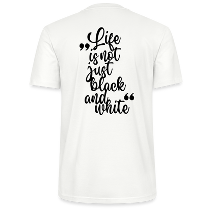LiNBW. Männer T-Shirt Life is not just black and white - Weiß
