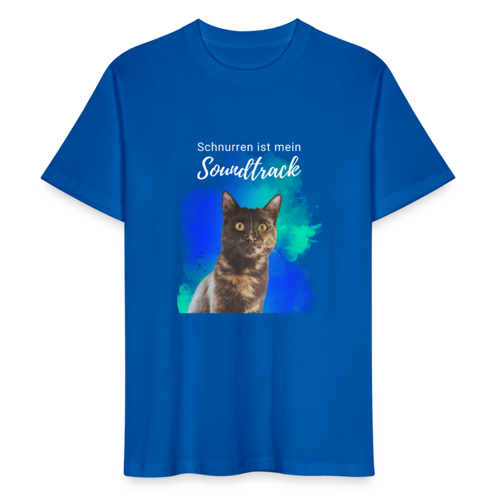 LiNBW. Männer T-Shirt Schnurren ist mein Soundtrack - Pfauenblau