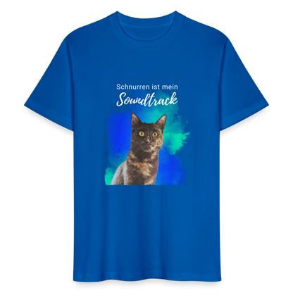 LiNBW. Männer T-Shirt Schnurren ist mein Soundtrack - Pfauenblau