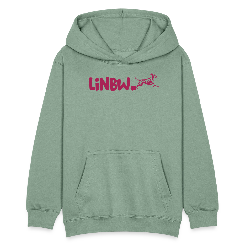 LiNBW. Kinder Hoodie Life is not just black and white - Graugrün
