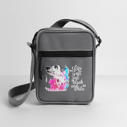 LiNBW. Crossbody Bag Dalmatiner Life is not just black and white - Anthrazit