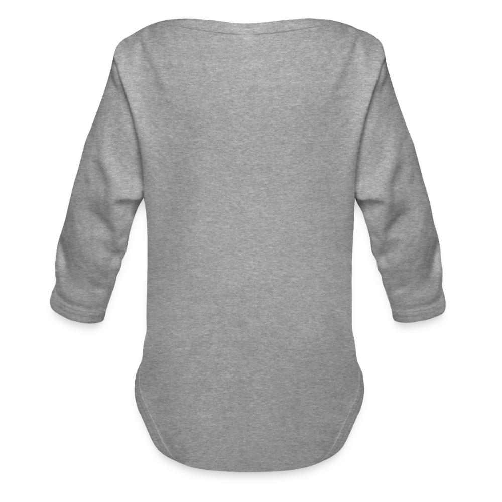Baby-Body „Life is not just black and white“ – Statement mit Haltung - Grau meliert