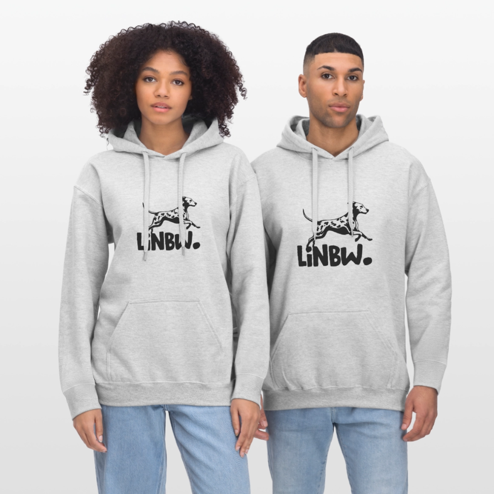 LiNBW. Männer & Frauen Hoodie - Hellgrau meliert