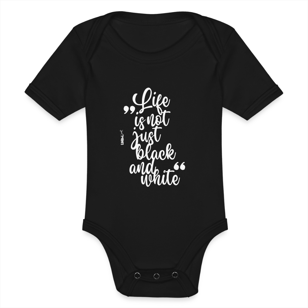 LiNBW. Body Kurzarm Life is not just black and white - Schwarz