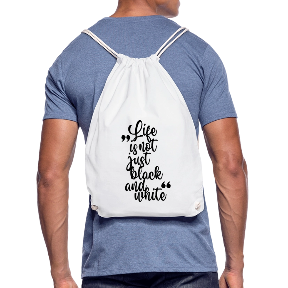 LiNBW. Turnbeutel Life is not just black and white - Weiß