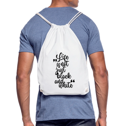 LiNBW. Turnbeutel Life is not just black and white - Weiß