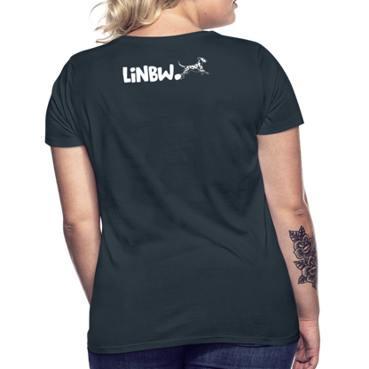 LiNBW. Frauen T-Shirt Dalmatiner Life is not just black and white - Navy