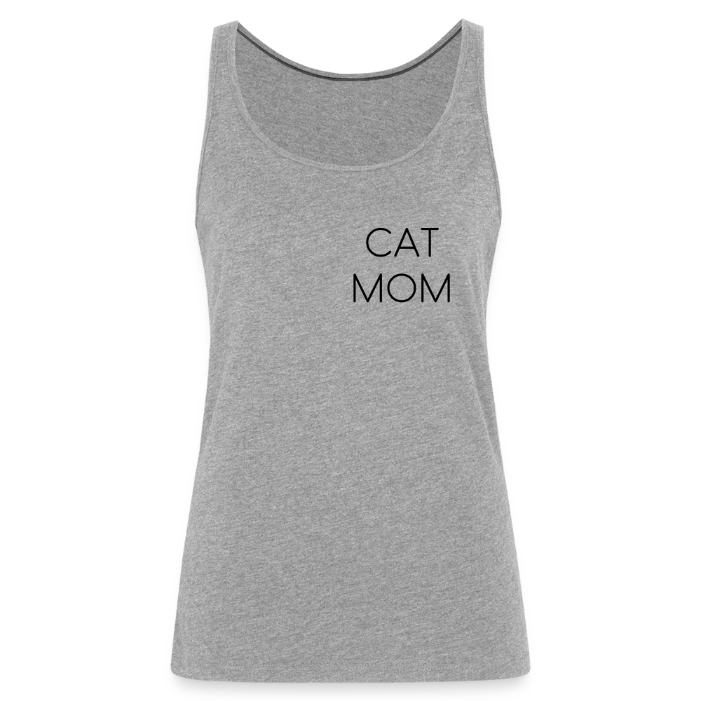 LiNBW. Frauen Tank-Top Stolzes Personal einer Katze - Grau meliert