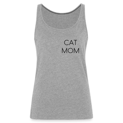 LiNBW. Frauen Tank-Top Stolzes Personal einer Katze - Grau meliert