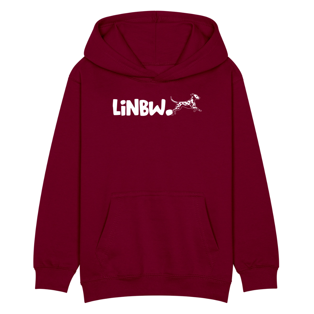 LiNBW. Kinder Hoodie Life is not just black and white - Bordeaux