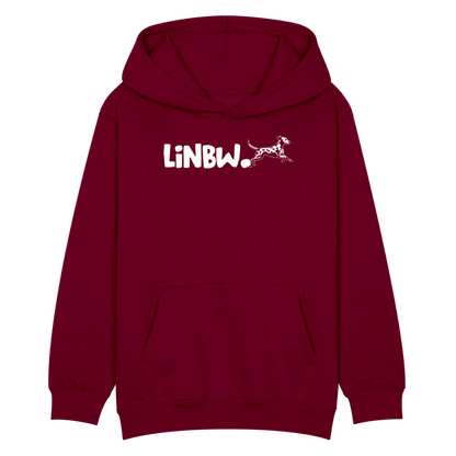 LiNBW. Kinder Hoodie Life is not just black and white - Bordeaux