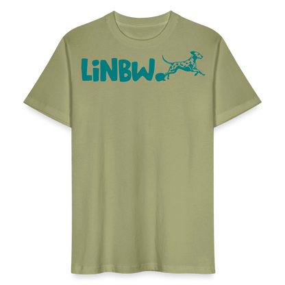 LiNBW. Männer T-Shirt Life is not just black and white - Nebelgrün