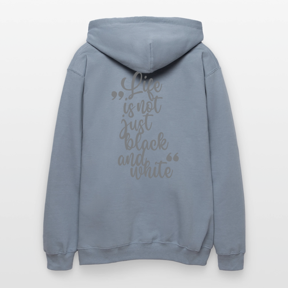 LiNBW. Männer & Frauen Hoodie Life is not just black and white - Blau