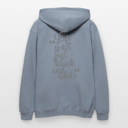 LiNBW. Männer & Frauen Hoodie Life is not just black and white - Blau