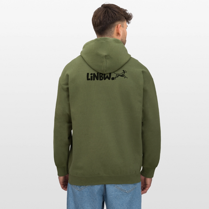 LiNBW. Männer & Frauen Hoodie Life is not just black and white - Militärgrün