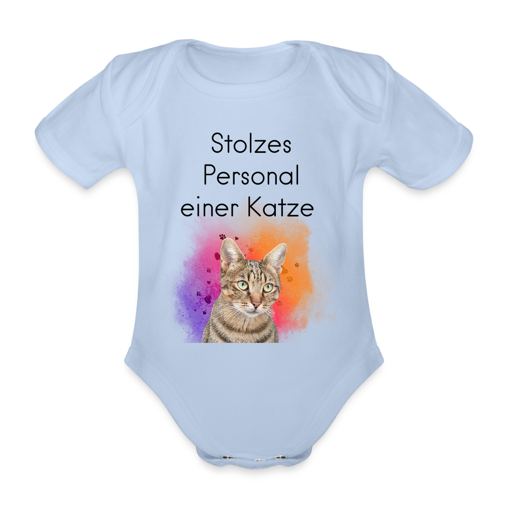 LiNBW. Body Kurzarm Stolzes Personal einer Katze - Sky