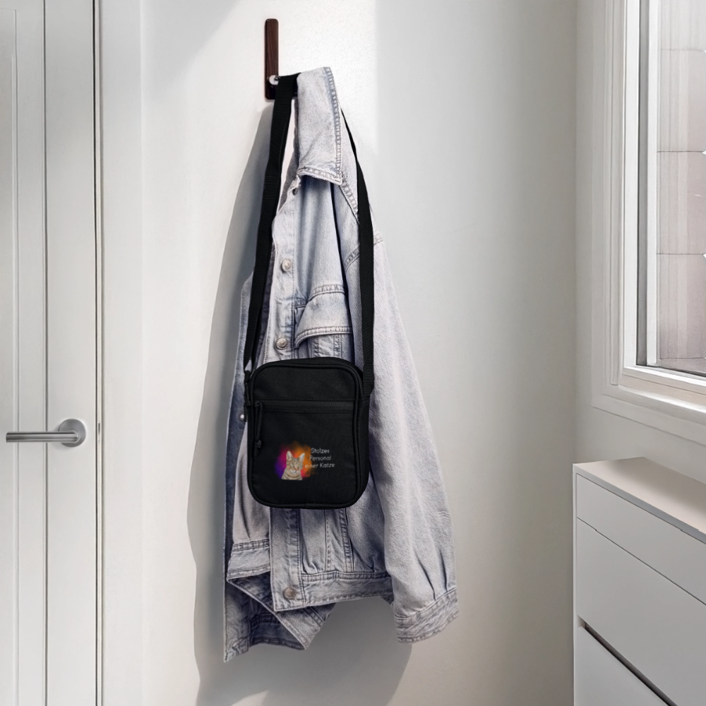 LiNBW. Crossbody Bag Stolzes Personal einer Katze - Schwarz