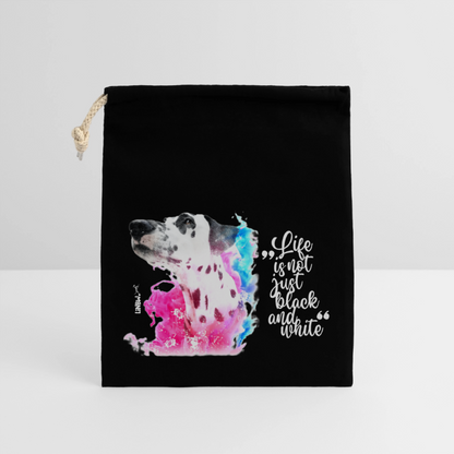 LiNBW. Baumwollbeutel Dalmatiner Life is not just black and white - Schwarz