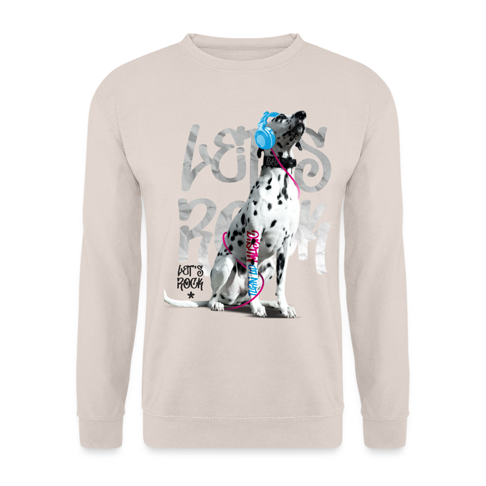 LiNBW. Männer Pullover Dalmatiner Let's Rock - Sand