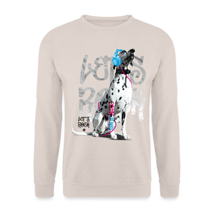 LiNBW. Männer Pullover Dalmatiner Let's Rock - Sand
