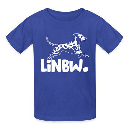 Kinder-T-Shirt – Dalmatiner-Logo „LiNBW.“ | Für kleine Fans mit Stil - Royalblau