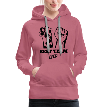 LiNBW.  Frauen Hoodie Best Team Ever - Malve