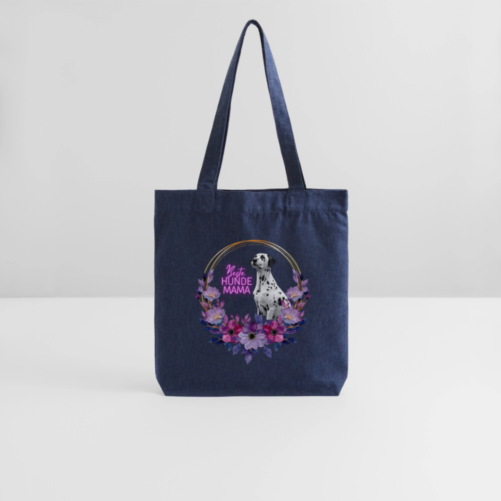 LiNBW. Stoffbeutel Dalmatiner Beste Hundemama - melange Blue