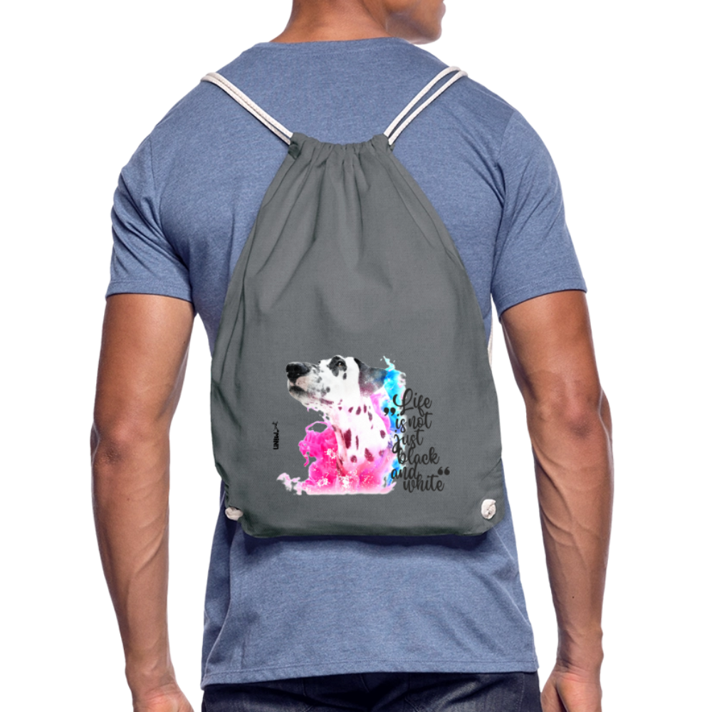 LiNBW. Turnbeutel Dalmatiner Life is not just black and white - Grau