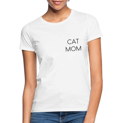LiNBW. Frauen T-Shirt Stolzes Personal einer Katze - Weiß