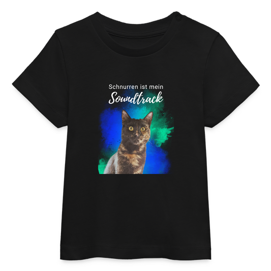 LiNBW. Baby T-Shirt Schnurren ist mein Soundtrack - Schwarz