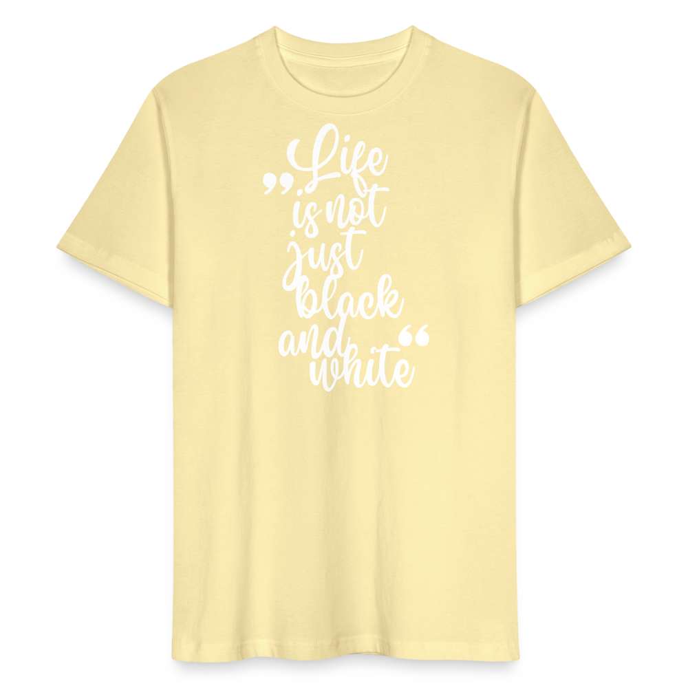LiNBW. Männer T-Shirt Life is not just black and white - Creme