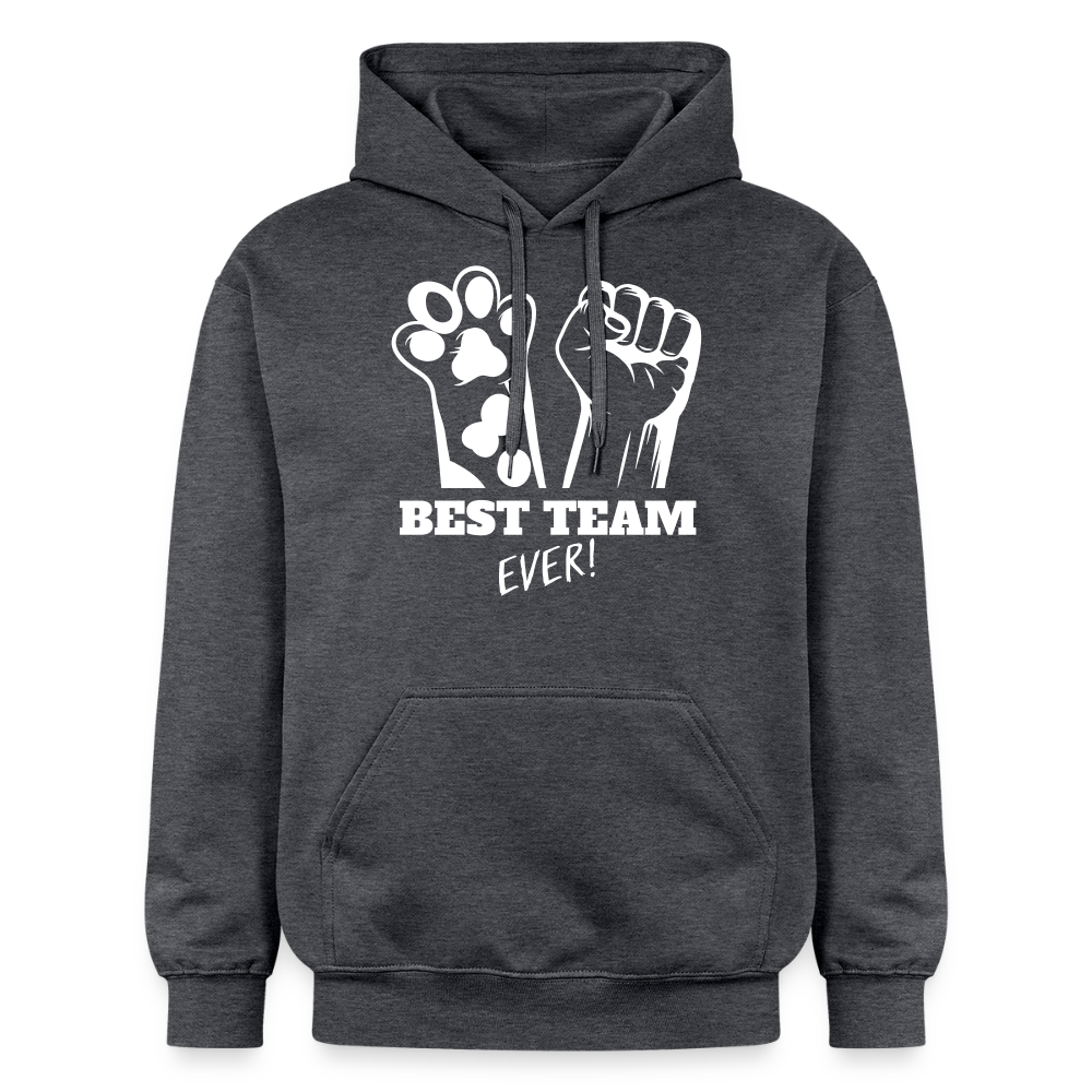 LiNBW. Männer & Frauen Hoodie Best Team Ever - Dunkelgrau meliert