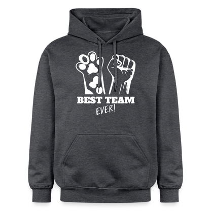 LiNBW. Männer & Frauen Hoodie Best Team Ever - Dunkelgrau meliert