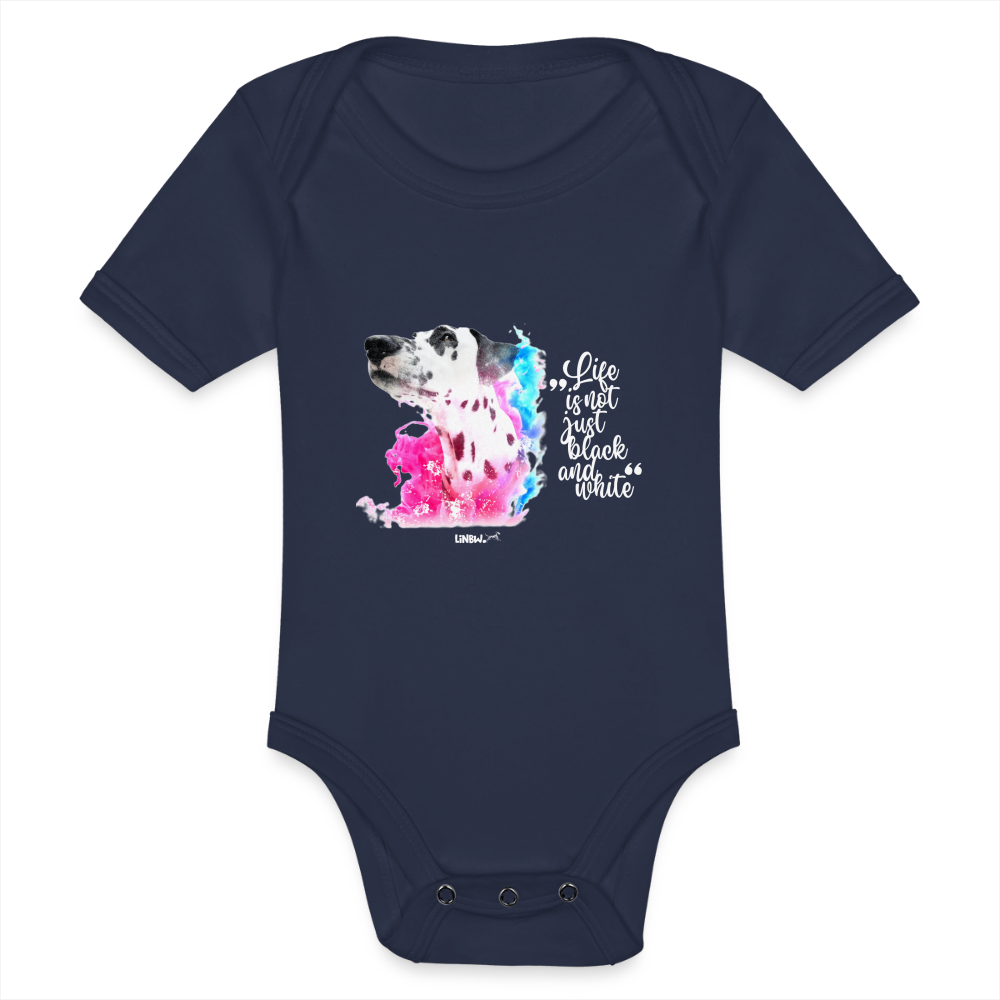 LiNBW. Body Kurzarm Dalmatiner Life is not just black and white - Dunkelnavy
