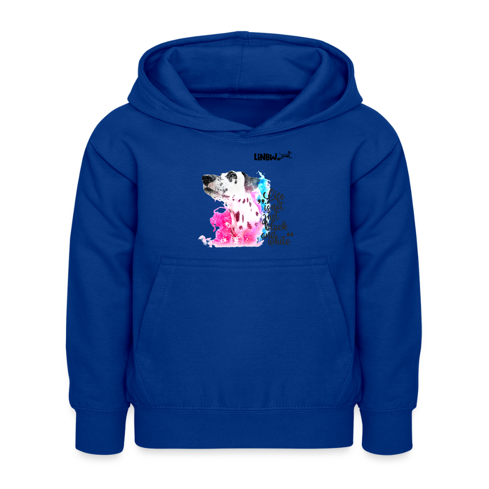 LiNBW. Kinder Hoodie Dalmatiner Life is not just black and white - Royalblau