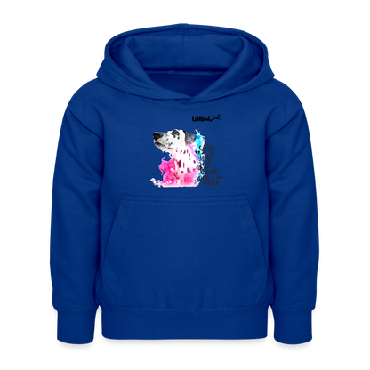 LiNBW. Kinder Hoodie Dalmatiner Life is not just black and white - Royalblau