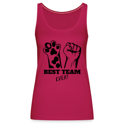 LiNBW. Frauen Tank-Top Best Team Ever - dunkles Pink